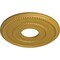 Ekena Millwork Valeriano Ceiling Medallion (Canopies up to 6 1/4"), 12 1/8"OD x 3 5/8"ID x 3/4"P, Iridescent Gold CM12VAIGS - alternate 2